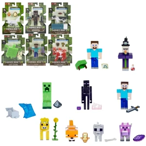 Figurină de bază minecraft, 8 cm, în ass.
