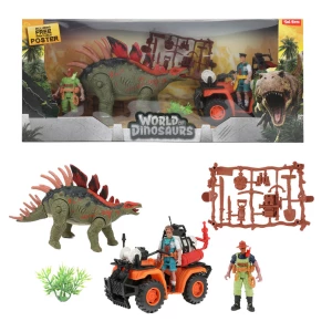 Set de joacă „lumea dinozaurilor”,  jeep cu dinozaur