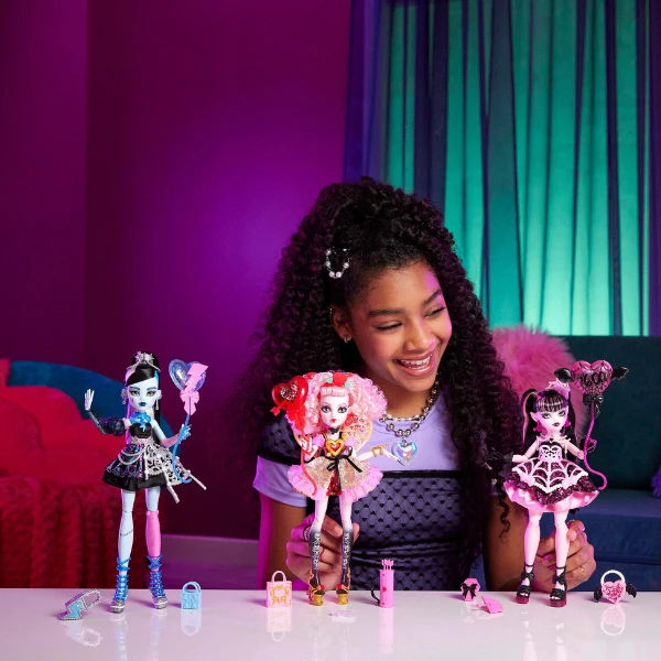 Set de joacă monster high "scary sweet birthday", cupid asteria cu accesorii 7
