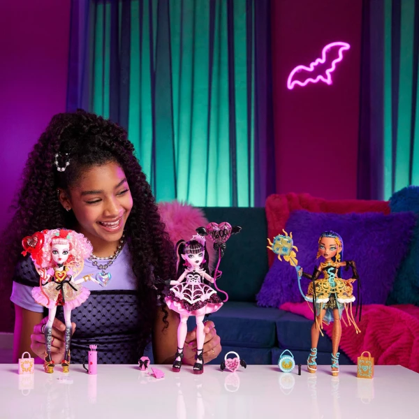 Set de joacă monster high "scary sweet birthday", cleo de nile cu accesorii 8