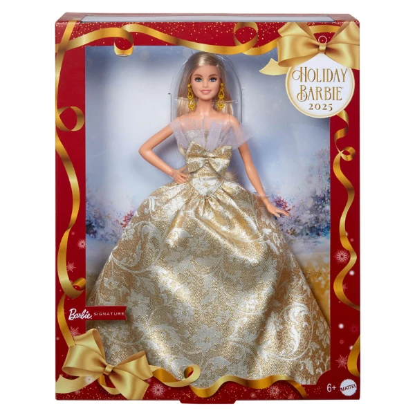 Păpușa de colecție barbie holiday 2025, blondă 3