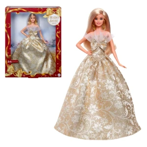 Păpușa de colecție barbie holiday 2025, blondă