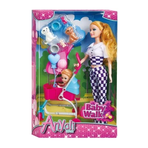 Set de joacă "Plimbare cu bebelușul" (as.)