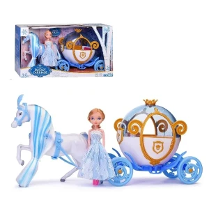Set de joacă „prințesa cu cal și careta”