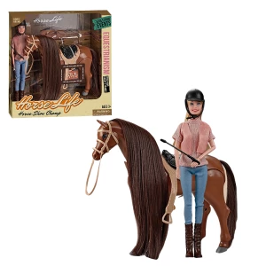 Set de joacă „Păpușa specialist în călărie”