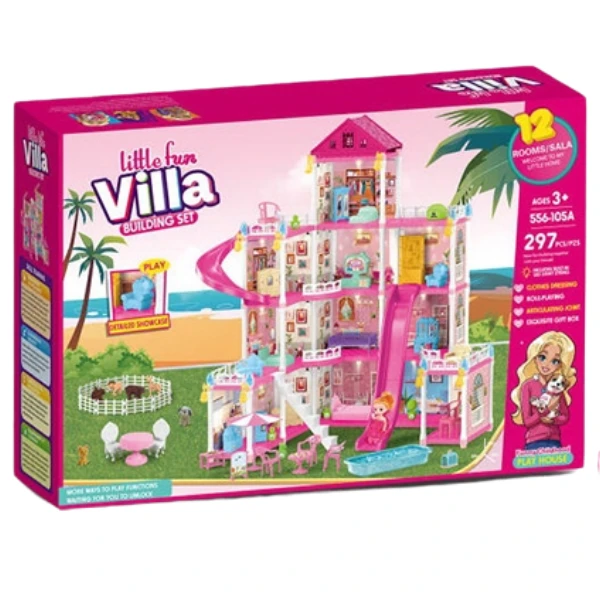 Căsuță pentru păpuși "vila mică” + accesorii, 297 elem. 3