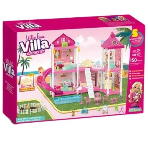 Căsuță pentru păpuși "vila mică” + accesorii, 150 elem. Thumbnail 3