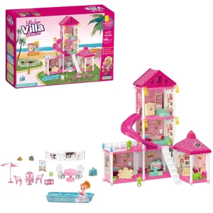 Căsuță pentru păpuși "vila mică” + accesorii, 148 elem.