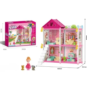 Căsuță pentru păpuși "vila mică” + accesorii, 98 elem. Thumbnail 4