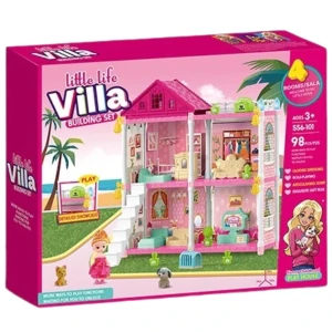 Căsuță pentru păpuși "vila mică” + accesorii, 98 elem. Thumbnail 3
