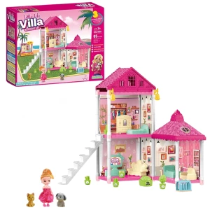 Căsuță pentru păpuși "vila mică” + accesorii, 85 elem. Thumbnail 2