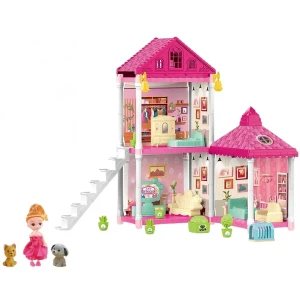 Căsuță pentru păpuși "vila mică” + accesorii, 85 elem. Thumbnail 2