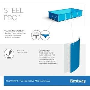 Bestway piscina steel pro 300x201x66cm, 3300l, carcas metal Thumbnail 10