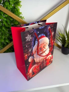 Punga cadou mos craciun cu cadouri 26*32*12 cm (cp-24-424-2) Thumbnail 2
