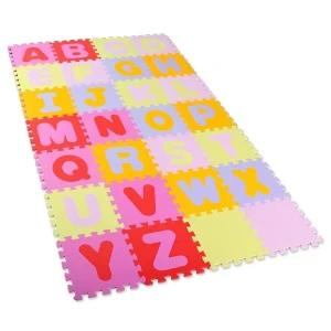 Covoraș-puzzle educativ „alfabetul”, 28 elem.