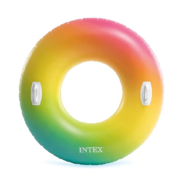 Intex cerc gonflabil “curcubeu ombre” d 122 cm cu mânere, până la 100kg, 9+ 2