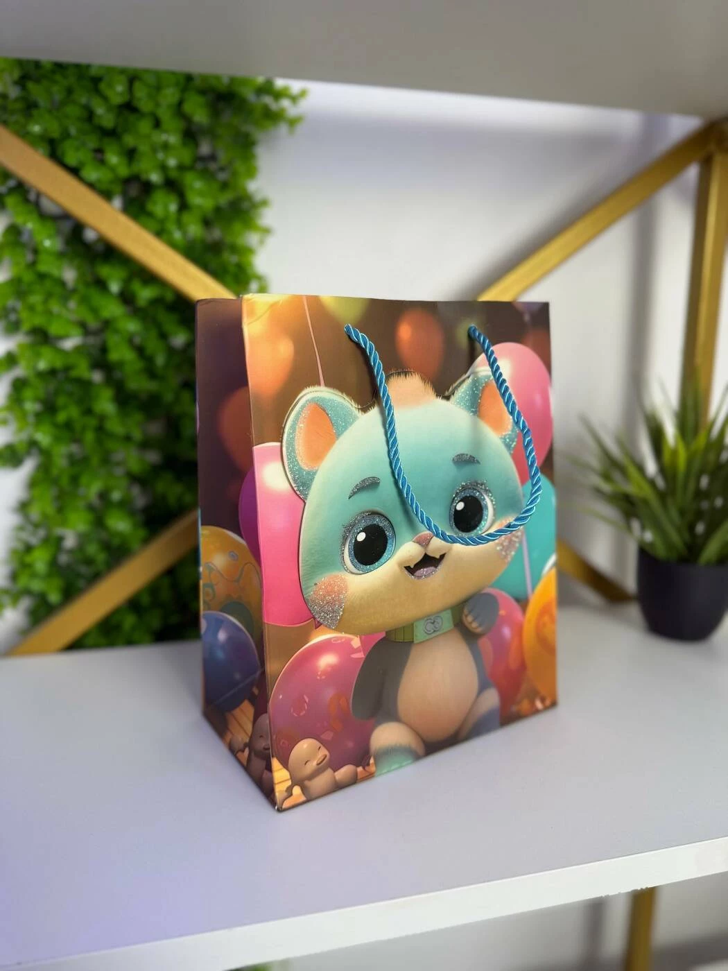Punga cadou animalut colorat, 26*32*12 см 3