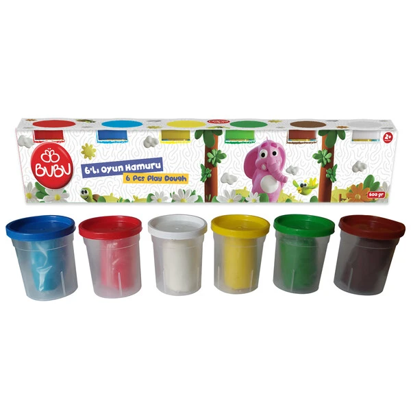Plastilină de modelat play dough în borcănele, 6 x 100 g 2