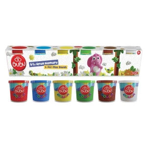 Plastilină de modelat play dough în borcănele, 6 x 100 g
