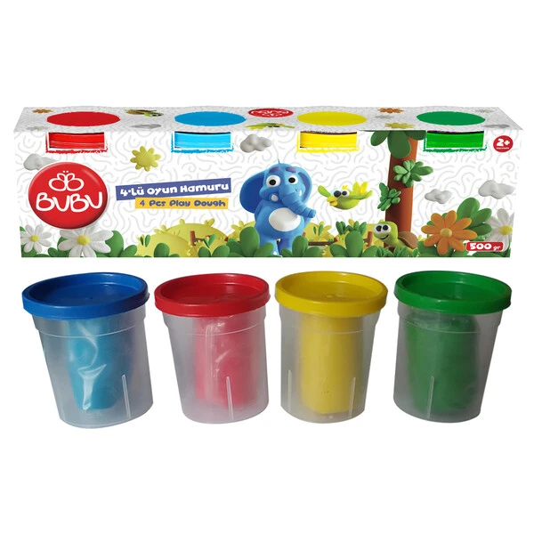 Plastilină de modelat în borcănele, 4 x 125 g 3