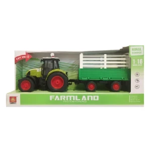 1:16 tractor cu fricțiune "trailered farm tractor" (lumina / sunet)