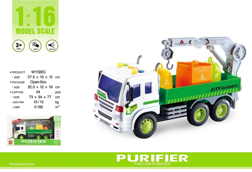 1:16 camion utilitar cu fricțiune (lumini /sunete) 3