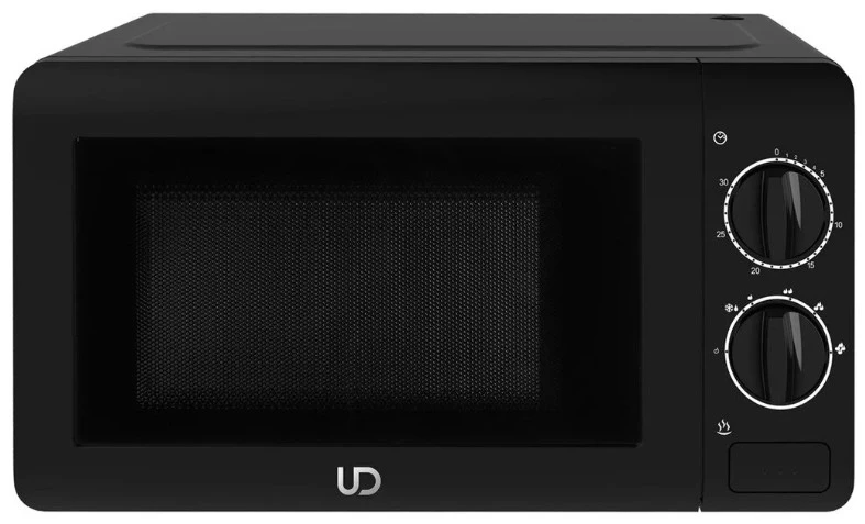 Microwave oven ud mm20l-bk,  20l, 700w, black, mechanical control, 6 power levels, easy operation 2