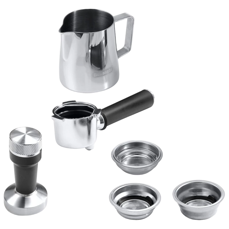 Кофеварка рожковая delonghi ec885.gy, 1300вт, серый 6