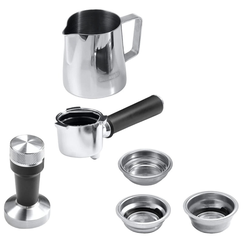 Кофеварка рожковая delonghi ec885.gy, 1300вт, серый 5