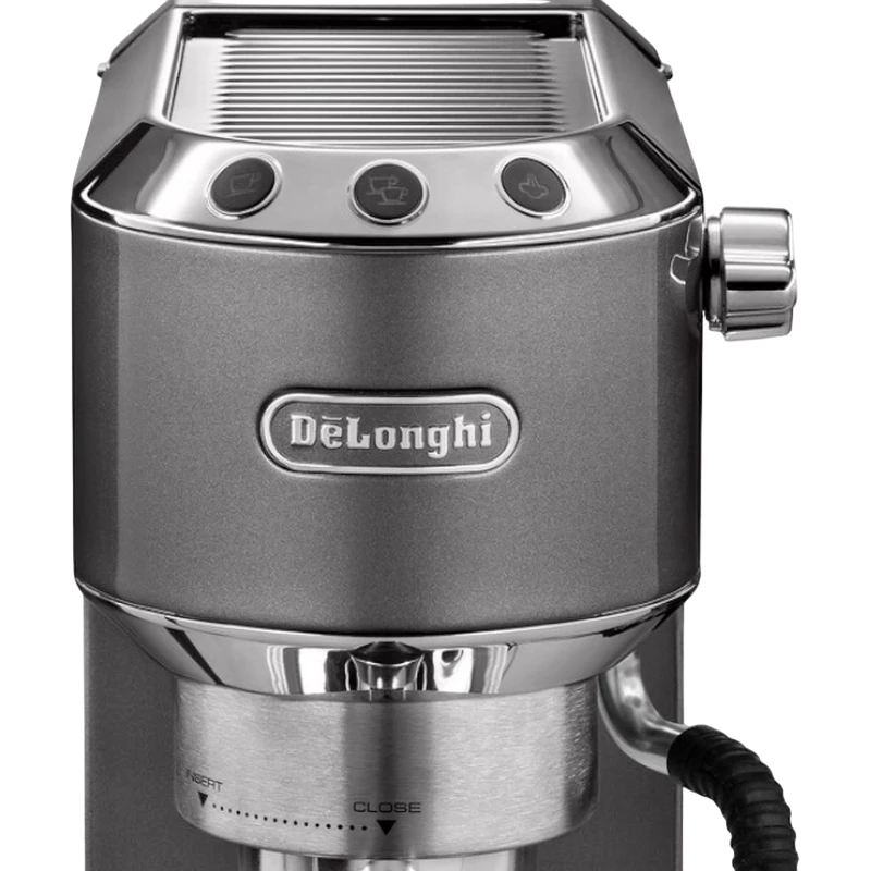 Кофеварка рожковая delonghi ec885.gy, 1300вт, серый 8