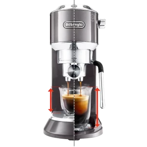 Кофеварка рожковая delonghi ec885.gy, 1300вт, серый Thumbnail 3