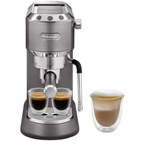 Кофеварка рожковая delonghi ec885.gy, 1300вт, серый Thumbnail 7