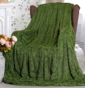 PATURA PUFOASA, VERDE OLIV, 220x240CM (55-600-35)