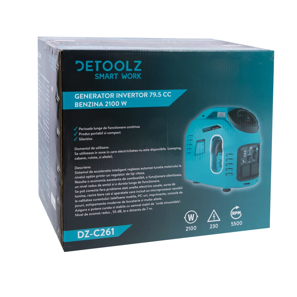 Generator invertor 79.5cc benzina 2100w 10
