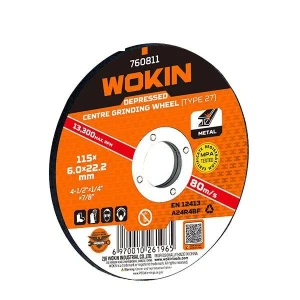 Disc de slefuit metal wokin 125x6.0x22.2 mm
