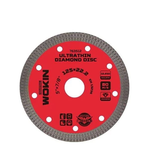 Disc diamantat de taiere continuu WOKIN 125x22.2x1.4 mm ultra subtire (Industrial)