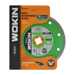 Disc diamantat WOKIN 125x22.2 mm (taiere umeda)