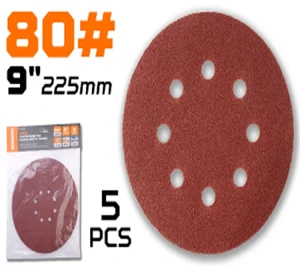Hartie abraziva cu gauri wokin 225 mm p80 Thumbnail 1