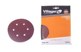 Hartie abraziva cu gauri Villager 150mm P60 5in1