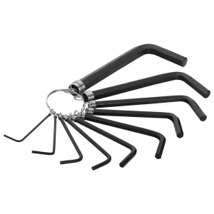 Set de 10 chei hexagonale pe inel WOKIN 1-10 mm