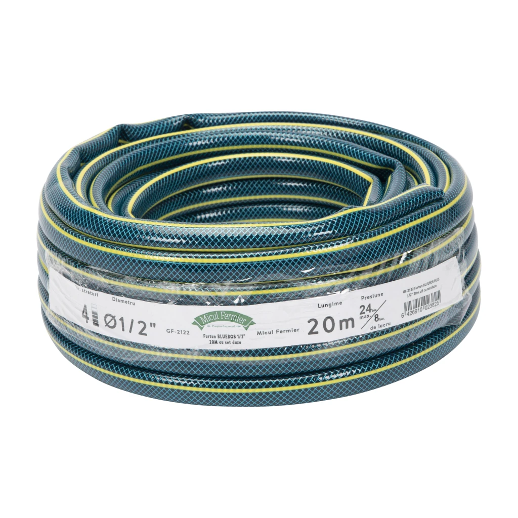 Шланг bluebos plus 1/2 inch 20м с набором насадок 3