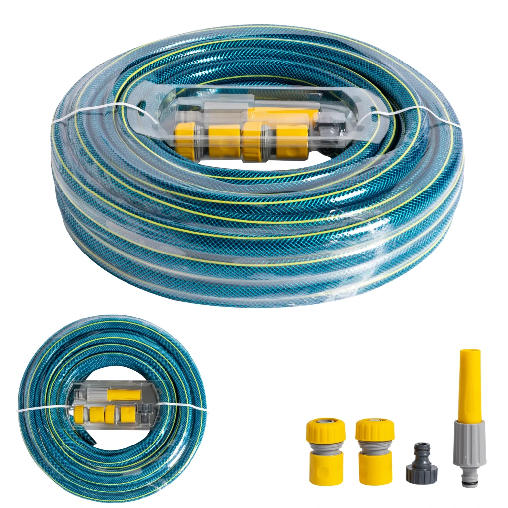 Furtun bluebos plus 3/4 inch 20m cu set duze 4
