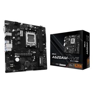 Материнская плата ASRock A620AM-HVS, AM5, AMD A620A, Micro-ATX