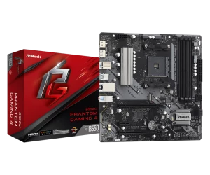 Материнская плата ASRock B550M PHANTOM GAMING 4, AM4, AMD B550, Micro-ATX