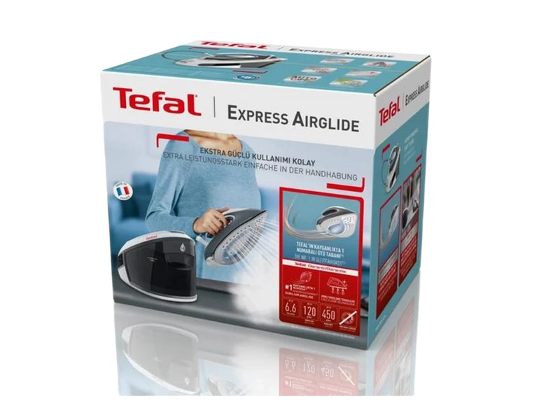 Fier de călcat cu generator de abur tefal sv8020e1, 1600w, alb | gri 4