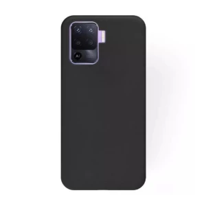 Helmet Case Liquid Silicone Oppo Reno 5 Lite, Black
