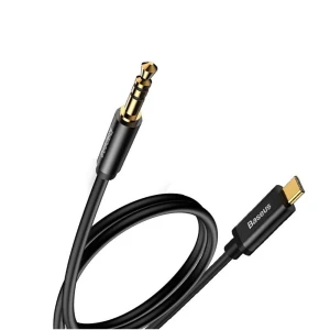 Baseus кабель audio type-c to 3.5 m01, черный