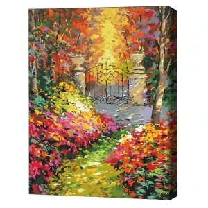 Pictură pe numere 30*40 сm (fără cutie) – grădină de toamnă