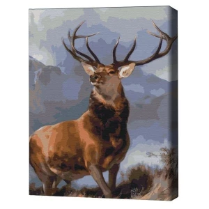 Pictură pe numere 30*40 сm (fără cutie) – cerb nobil