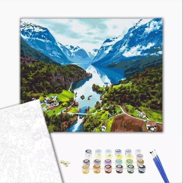 Pictură pe numere 40х50 cm (fără cutie) – alpi. 2